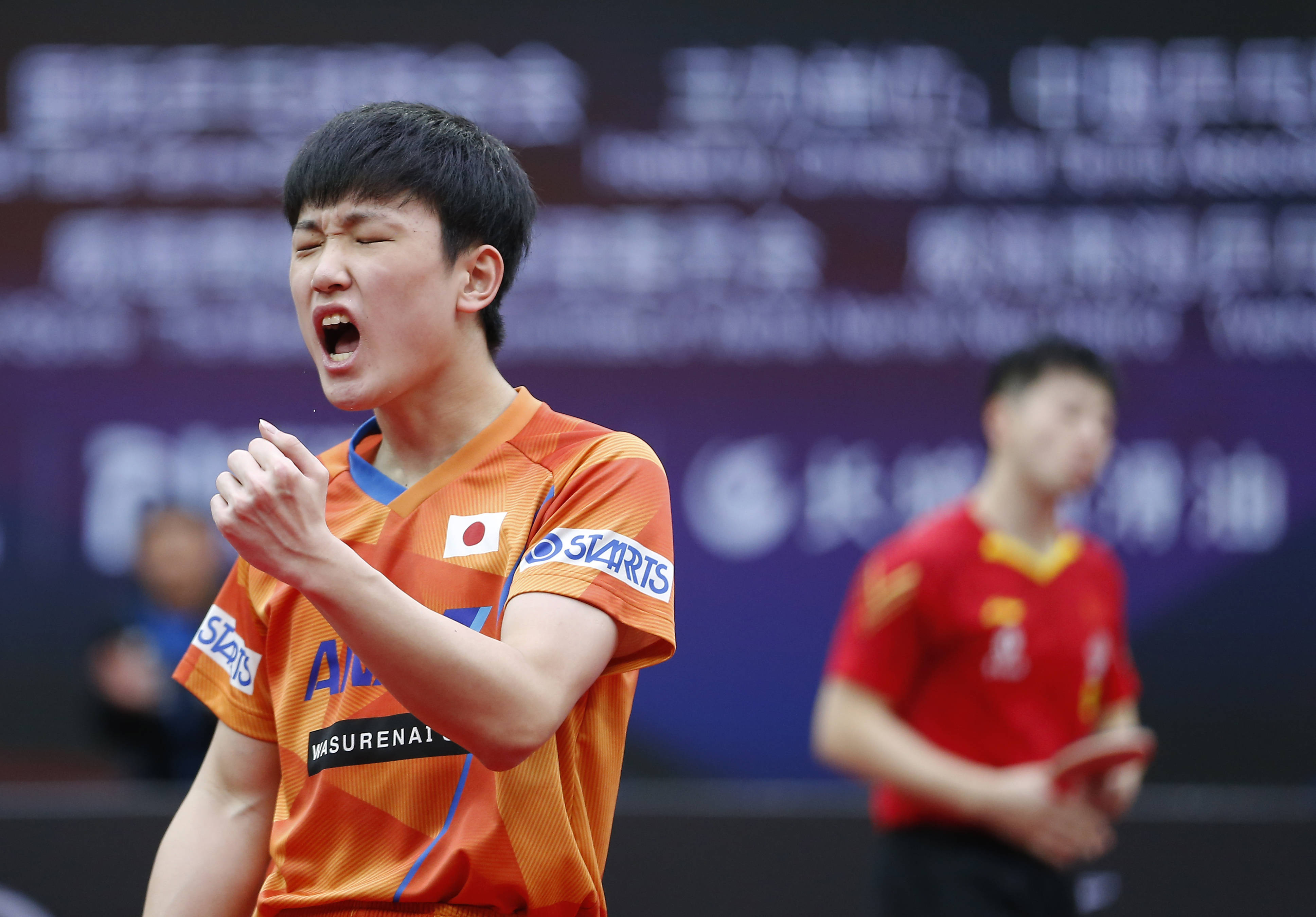 日本队绝杀韩国队,张本智和高光表现 日本队绝杀韩国队,张本智和高光表现